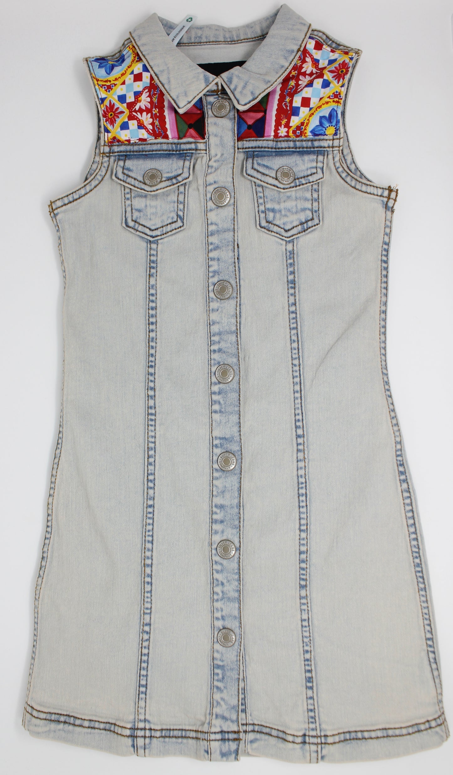 KIDS Sleeveless D&G Denim Dress