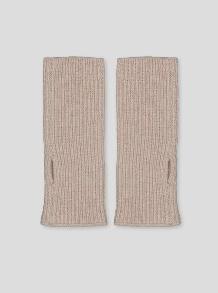 Ribbed Cashmere Hand Warmers