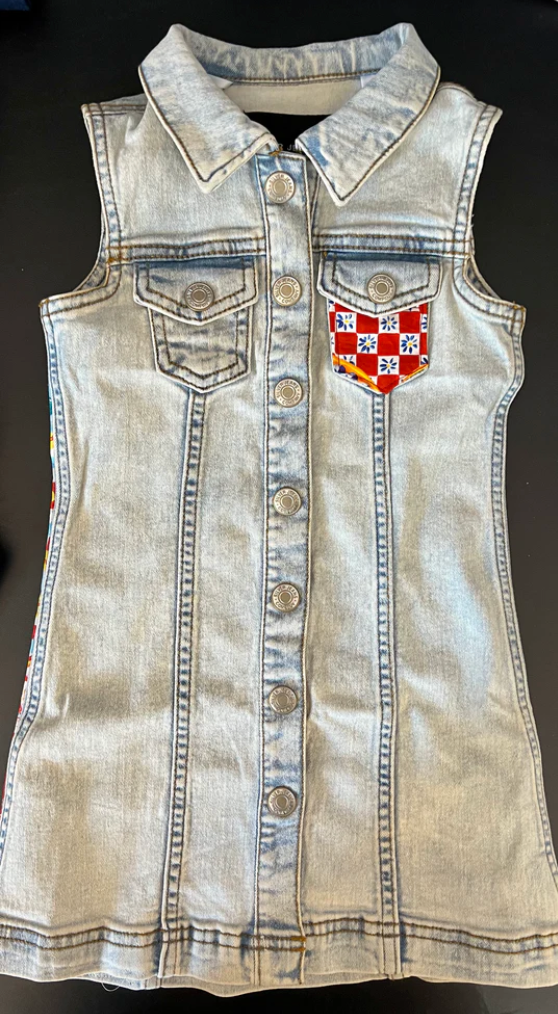 KIDS Sleeveless D&G Denim Dress